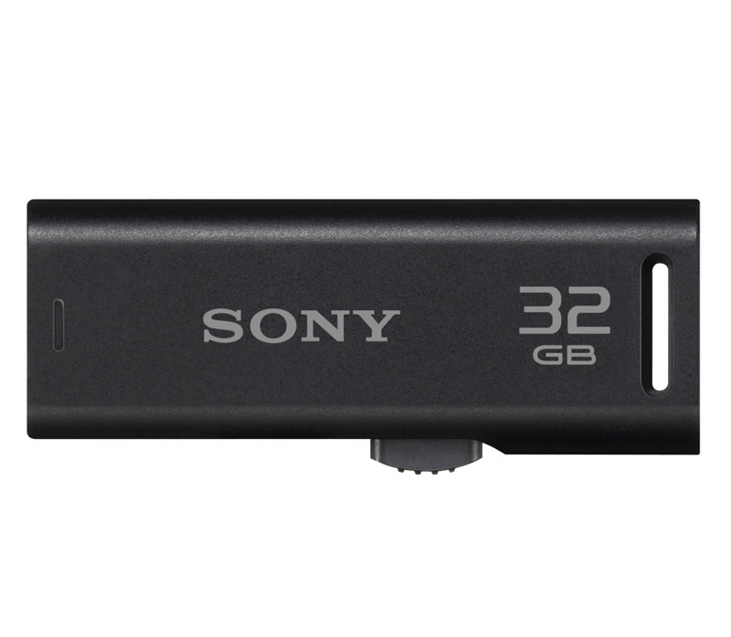 Накопитель Sony USB2 Flash 32GB  Microvault черный USM32GR