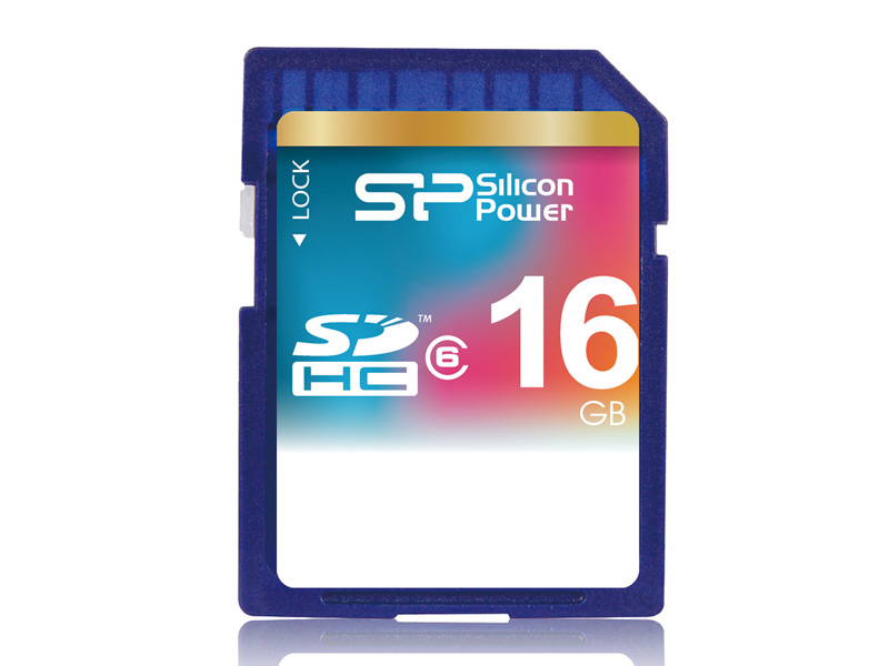 Карта памяти Silicon Power SDHC 16GB  Class 6 (SP16GBSDHC6)