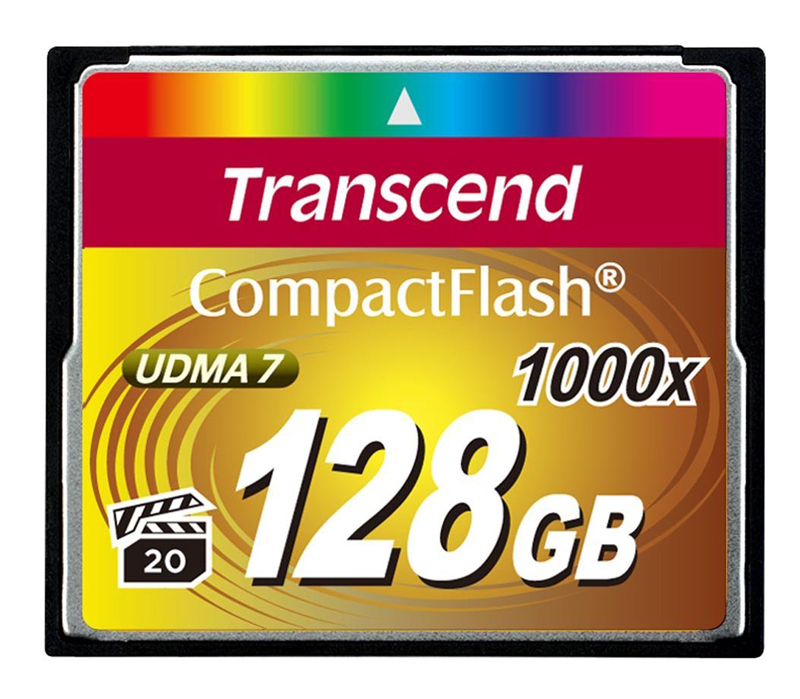Карта памяти Transcend CompactFlash 128GB  1000x (TS128GCF1000)