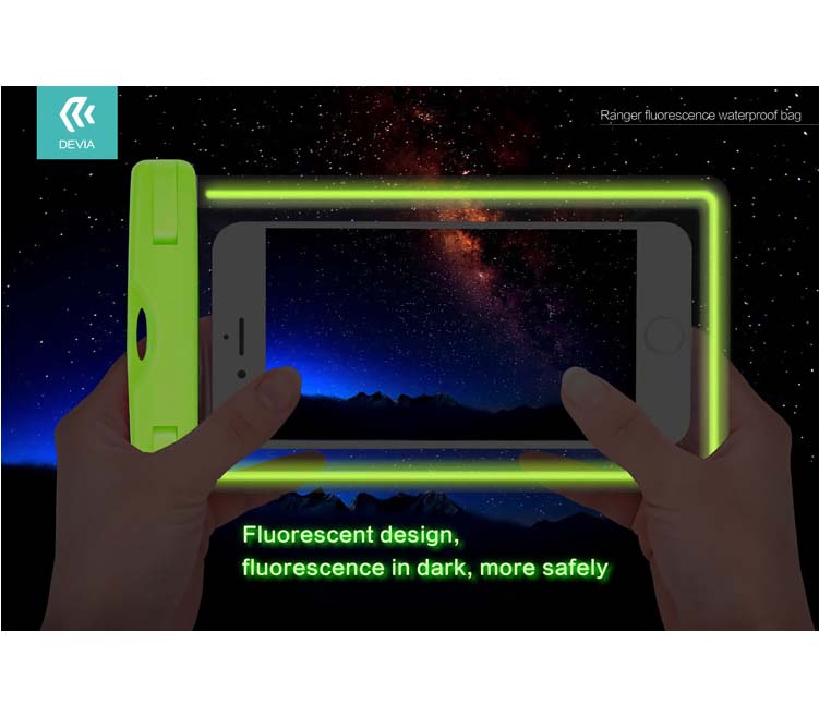 Чехол для смартфона Devia Ranger Fluorescence, водонепроницаемый, черный от Яркий Фотомаркет