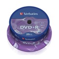 Диск Verbatim DVD+R  4.7 Гб 16х Cake Box (25 дисков)