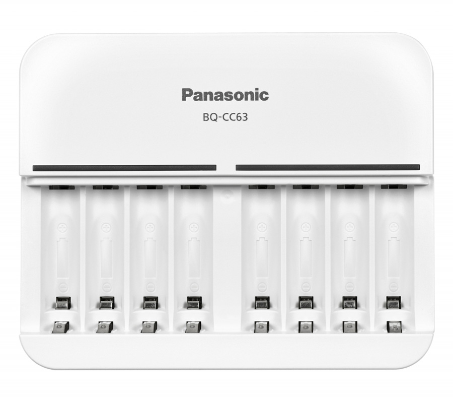 Зарядное устройство Panasonic Basic, 8 аккумуляторов АА / ААА (BQ-CC63E)