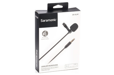 Микрофон Saramonic SR-XLM1, петличный, моно, 3.5 мм TRS, кабель 6 м