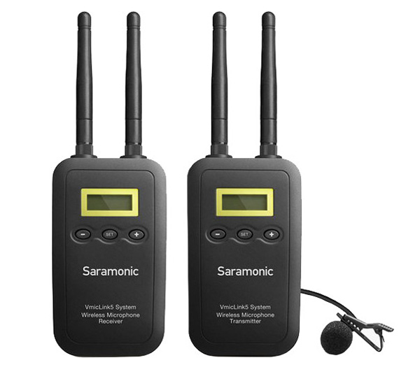 Беспроводная система Saramonic VmicLink5 RX+TX, цифровая, 5.8 ГГц, передатчик + приемник