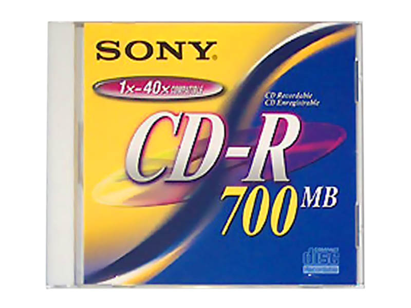 Диск Sony CD-R  700 Мб 48х Slim
