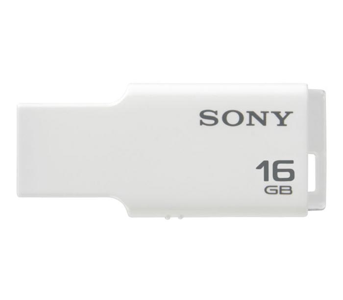 Накопитель Sony USB2 Flash 16GB  Microvault Style белый USM16GM