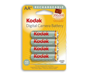 Аккумуляторы Kodak АА Ni-MH 2600 мАч, 4 шт. (KAARDC-4BL)