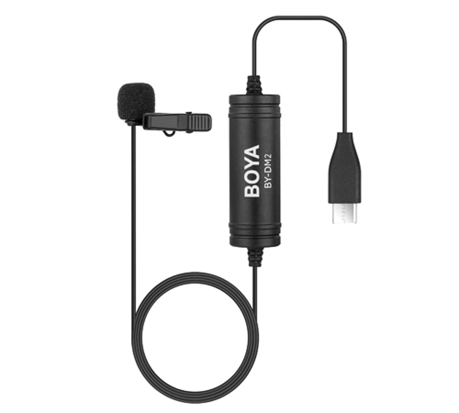 Микрофон Boya BY-DM2, петличный, для Android, USB-C