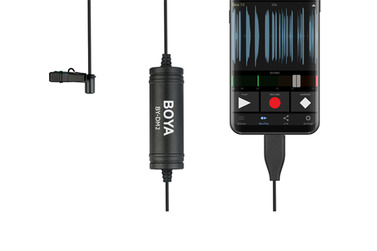 Микрофон Boya BY-DM2, петличный, для Android, USB-C