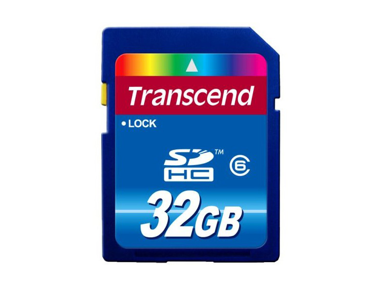 Карта памяти Transcend SDHC 32GB  Class 6 (TS32GSDHC6)