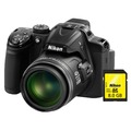 Компактный фотоаппарат Nikon Coolpix P520 black + 8Gb