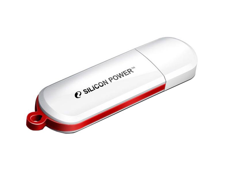 Накопитель Silicon Power USB2 Flash 16GB  LuxMini 320 белый
