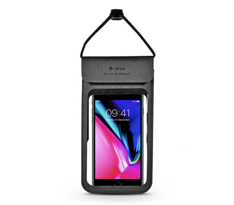 Чехол для смартфона Devia Strong Waterproof Bag, водонепроницаемый, черный от Яркий Фотомаркет