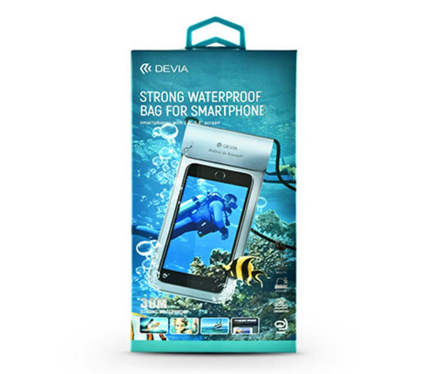 Чехол для смартфона Devia Strong Waterproof Bag, водонепроницаемый, черный от Яркий Фотомаркет