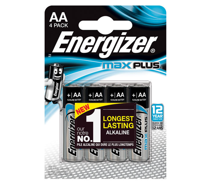 Батарейки Energizer MAX Plus AA (LR6), 4 шт.