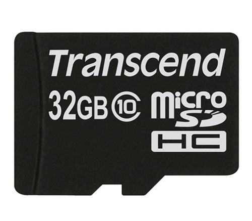 Карта памяти Transcend MicroSDHC 32GB  Class10 (TS32GUSDHC10)