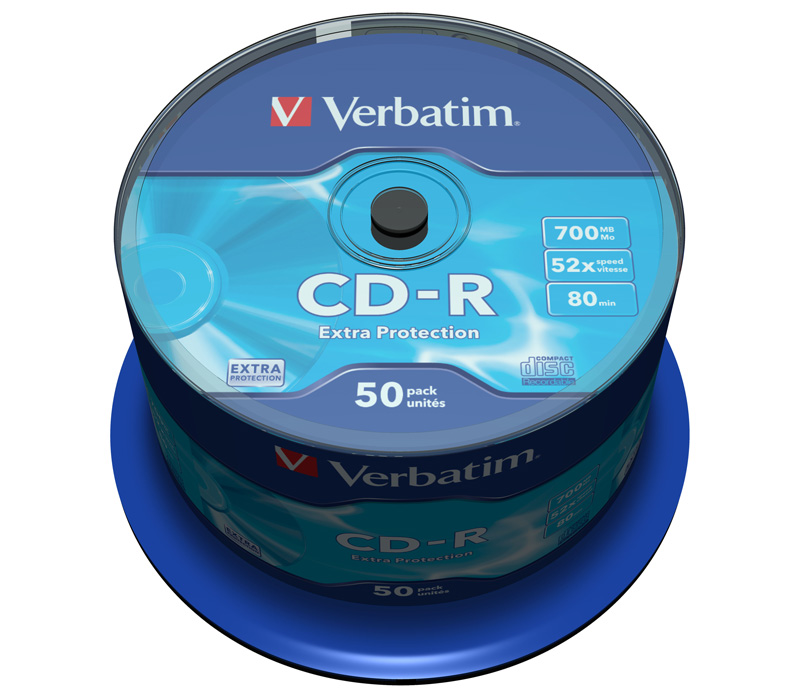 Диск Verbatim CD-R  700 Мб DL 52х Cake Box (50 дисков)
