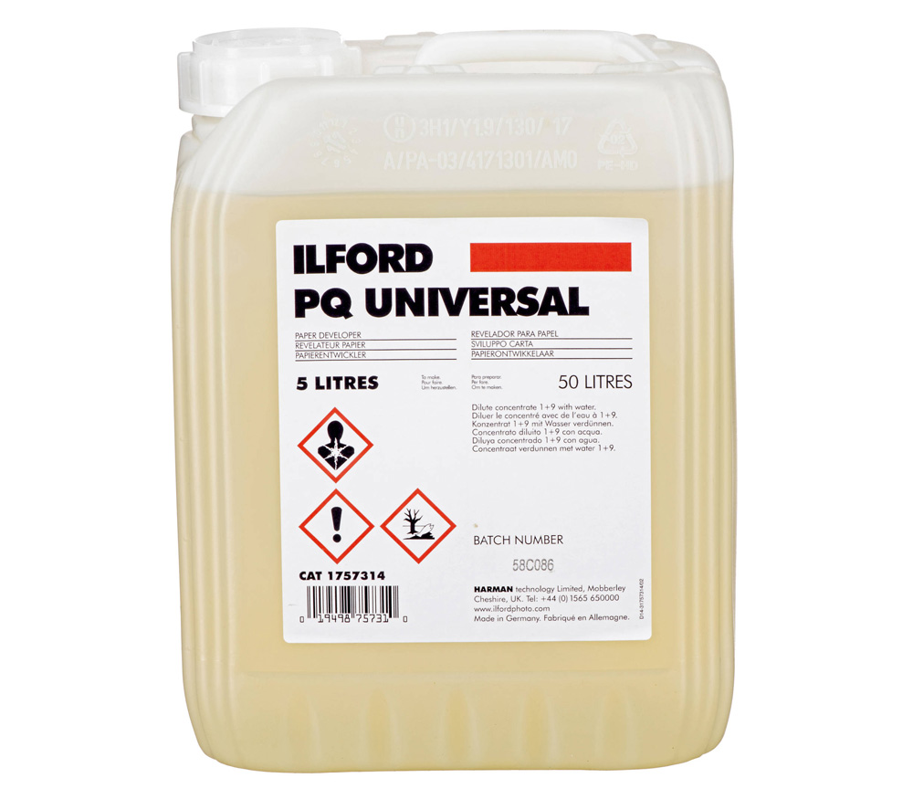 Проявитель для бумаги и пленки Ilford PQ Universal, жидкость, 5л.