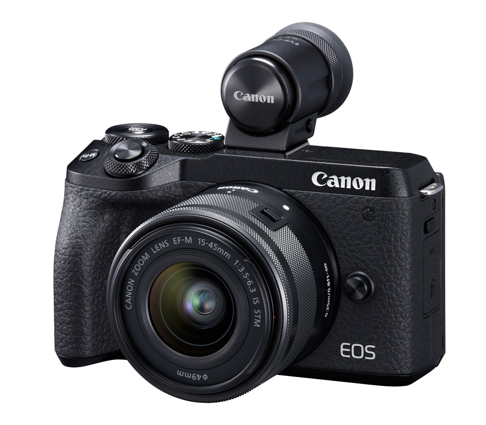 Беззеркальный фотоаппарат Canon EOS M6 Mark II Kit + EF-M 15-45/3.5-6.3 IS STM + EVF-DC2