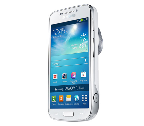 Samsung GALAXY S4 zoom сзади-сбоку