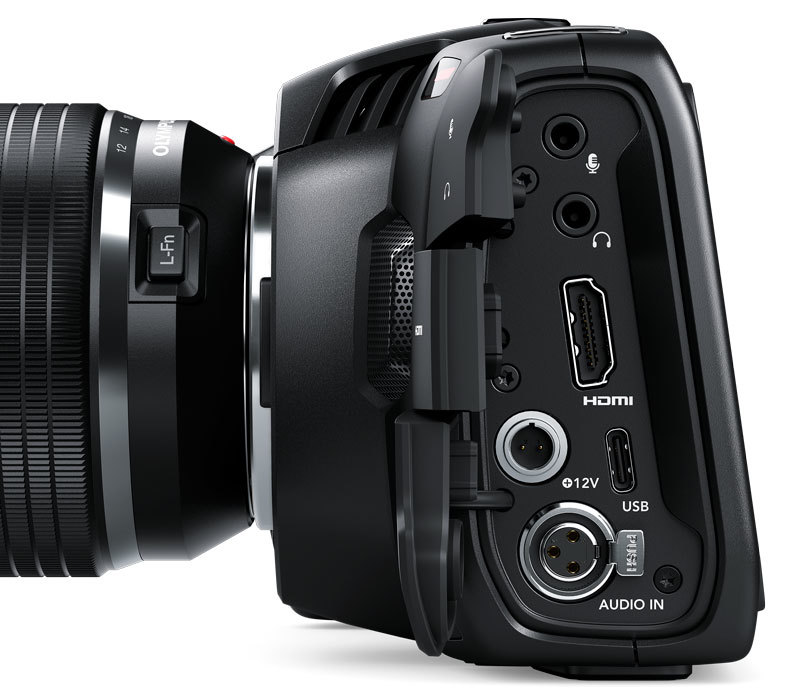 Blackmagic Pocket Cinema Camera 4K body интерфейсы