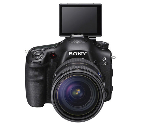 Sony SLT-A99  front LCD up