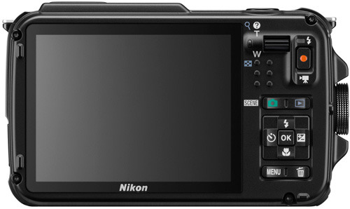 Nikon Coolpix AW110 синий вид сзади