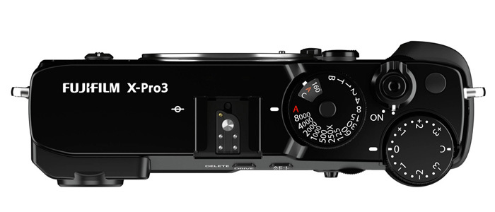 Fujifilm X-Pro3 черный, вид сверху