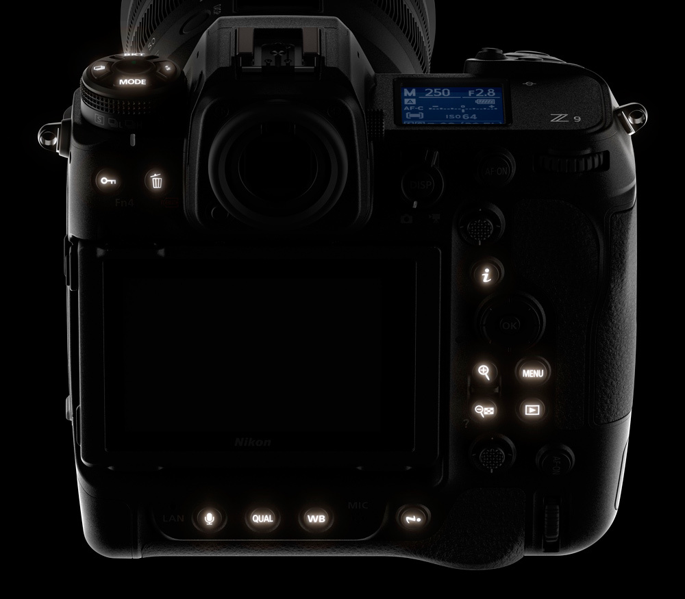 Nikon Z9 подсветка кнопок