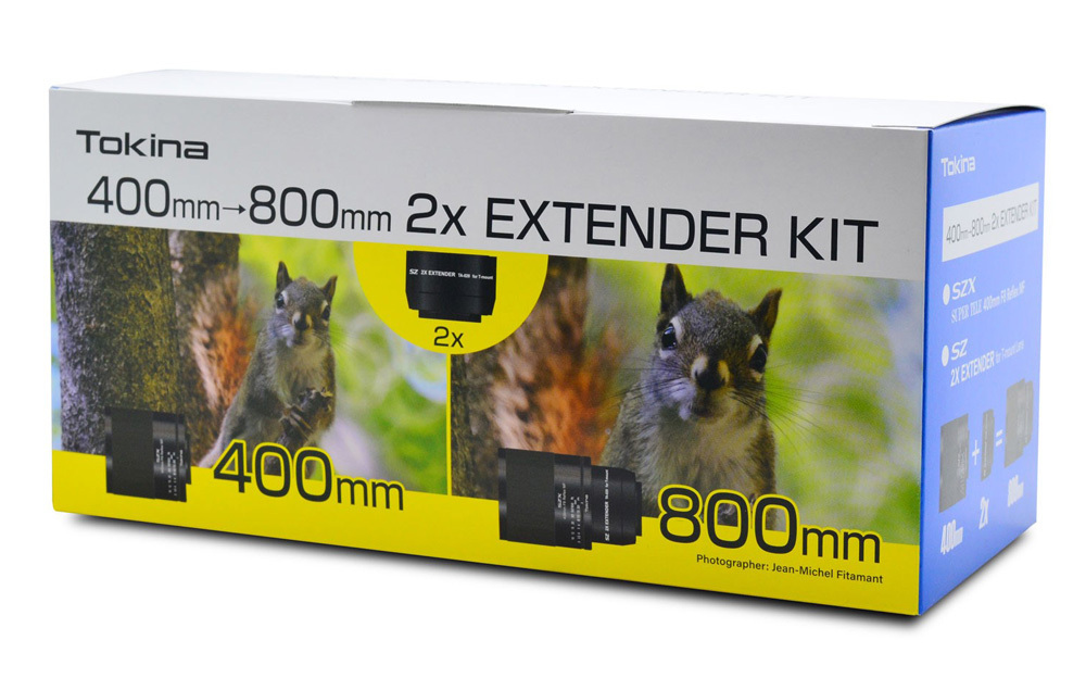Tokina SZX Super Tele 400mm F8 Reflex MF Extender kit