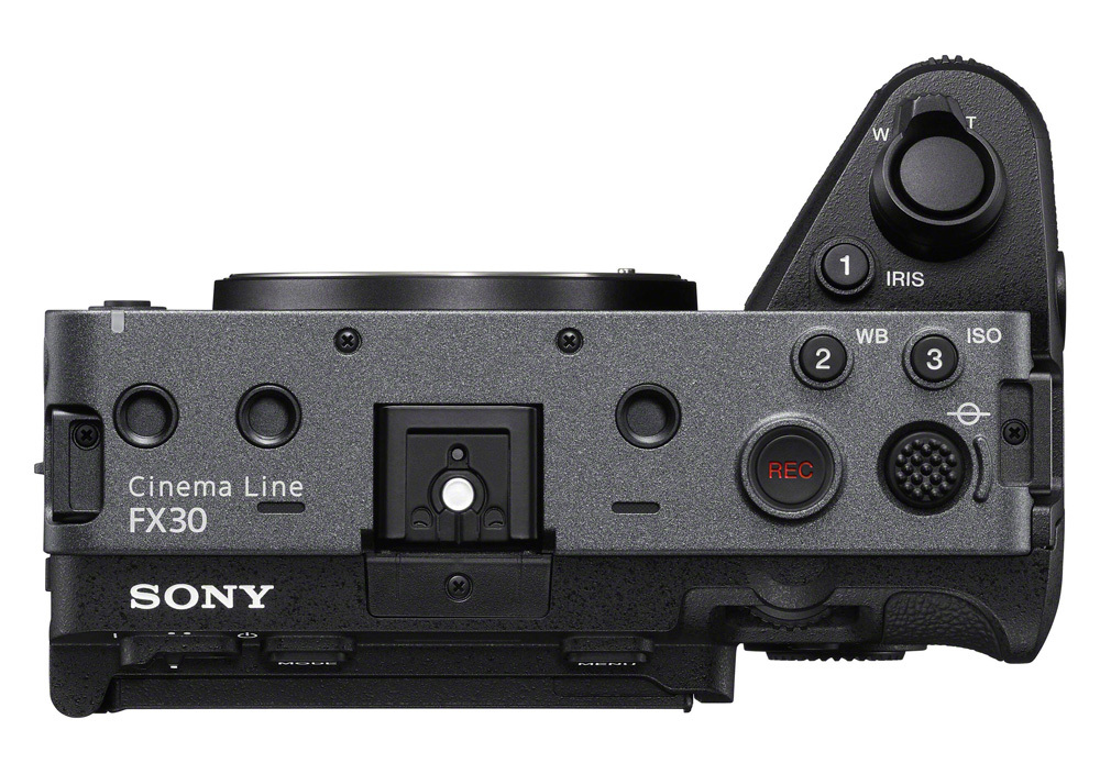 Sony FX30 вид сверху