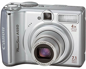 Цифровой фотоаппарат CANON PowerShot A550