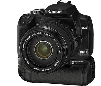 Цифровой фотоаппарат CANON EOS 400D Black Kit (EF-S 17-85 + BG-E3)
