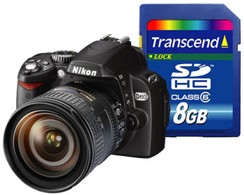 NIKON D60 + 16-85 + 8GB Transcend