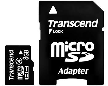 Карта памяти Transcend MicroSDHC 8Gb Class4