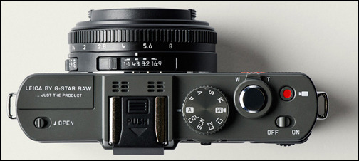Leica D-Lux 6 G-Star RAW top