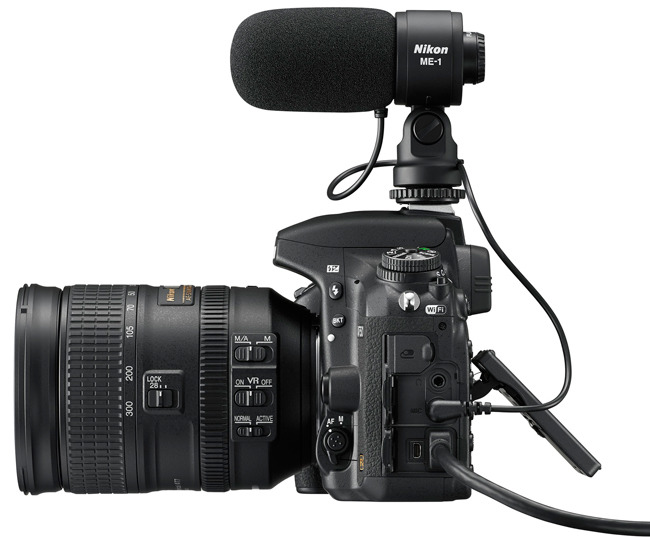 Nikon D750 с микрофоном ME-1