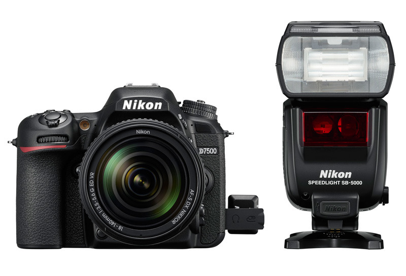 Nikon D7500 с трансивером WR-R10 и вспышкой SB-5000